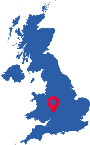 map of the uk displaying temptechs service area